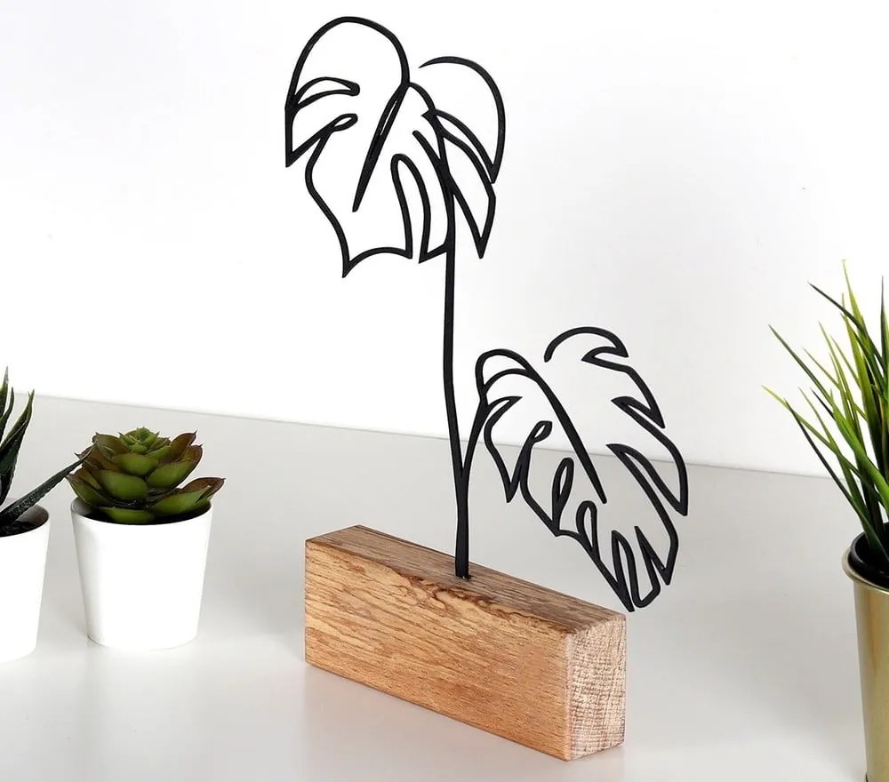 Fém szobor Leaves – Mioli Decor