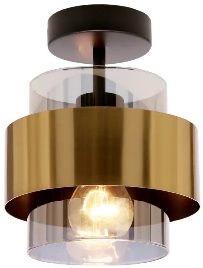 Felületre szerelhető csillár SPIEGA 1xE27/60W/230V arany/fekete