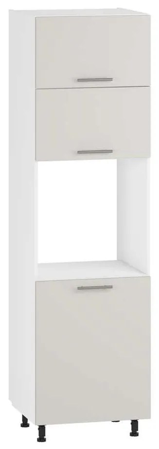 Vento DP-60/214 magas alsó szekrény, fehér / krém