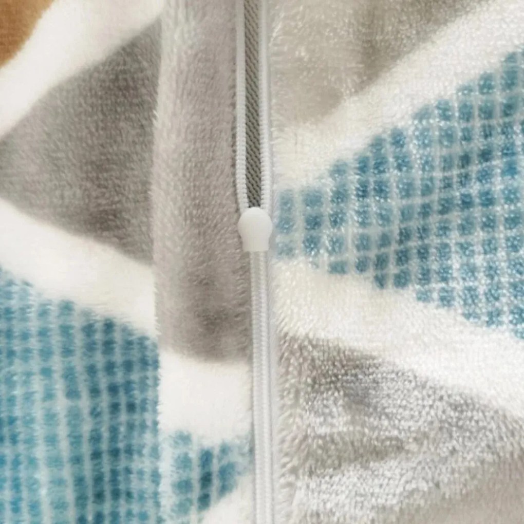 Triangel mikroplüss ágyneműhuzat 200x140cm+90x70cm TiaHome