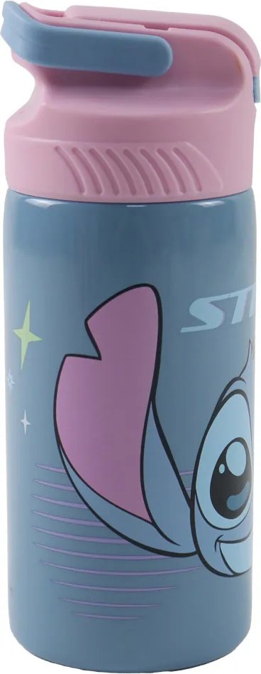 Disney Lilo és Stitch, a csillagkutya Alien 626 alumínium szívószálas kulacs akasztóval 500 ml