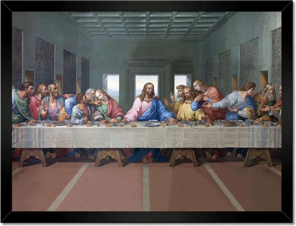 Poszterek keretben 40x30 Utolsó vacsora Jézus