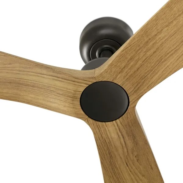 FARO 34360 - Mennyezeti ventilátor OUTWOOD L barna/fekete átm. 150 cm IP44 + távirányító