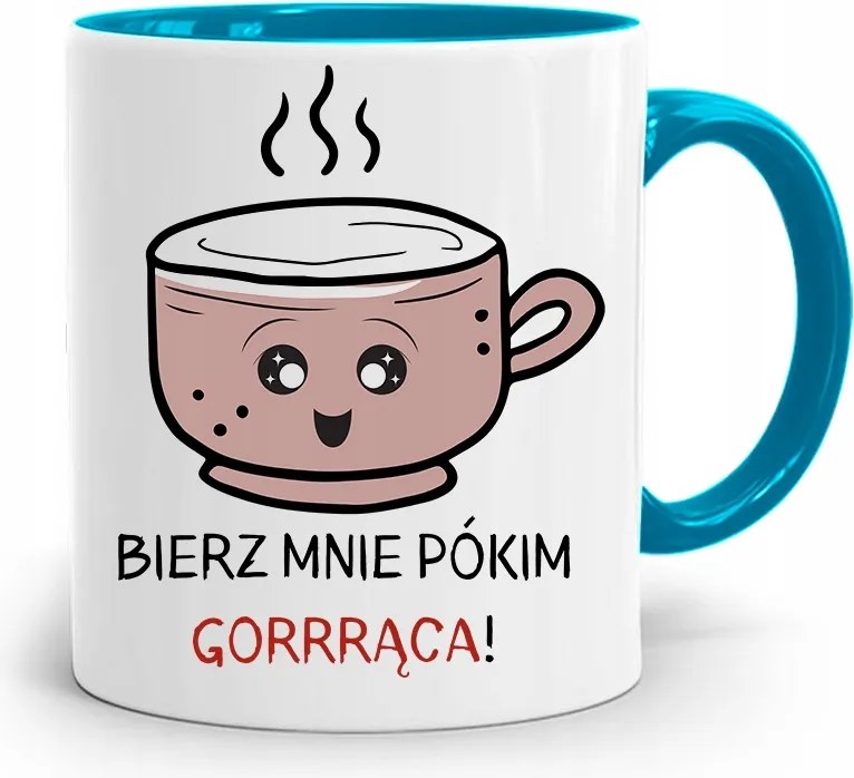 Kék Vicces Bögre Vigyél Magaddal, Nyomtatott Fotóval