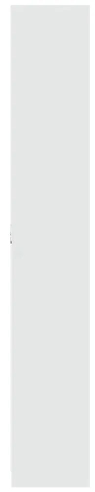 fehér szerelt fa magasszekrény LED-ekkel 41,5 x 32,5 x 200 cm