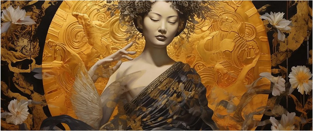 Kép - Japán hölgy (120x50 cm)