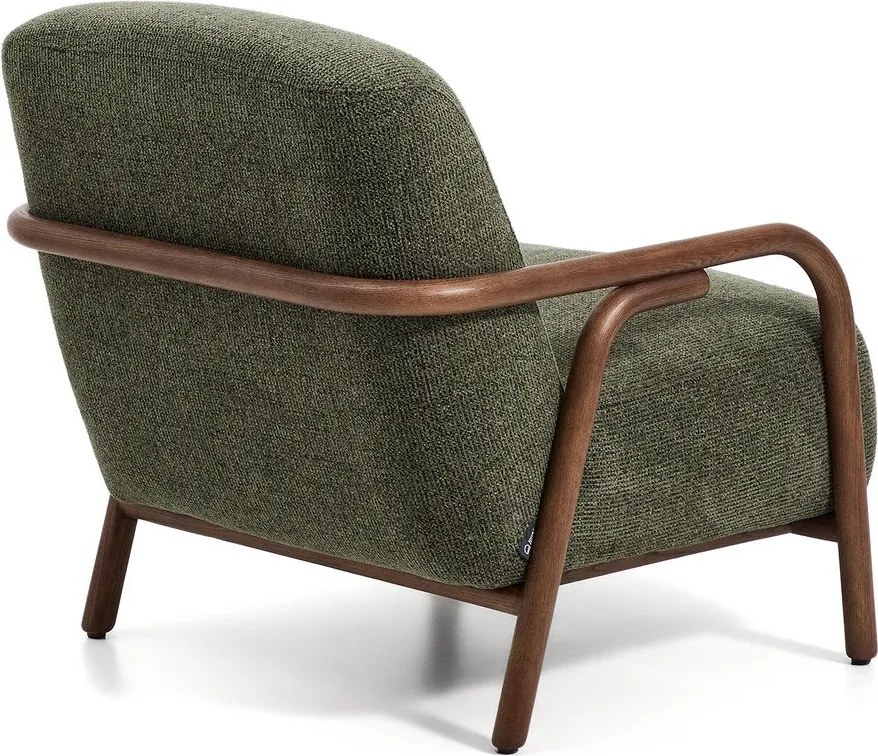 Sötétzöld zsenília fotel Sylo – Kave Home