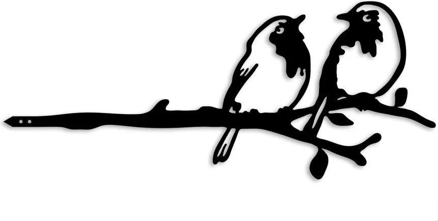 Bird fém kerti dísztárgy, fekete, 50×20 cm – TR565TNL1304