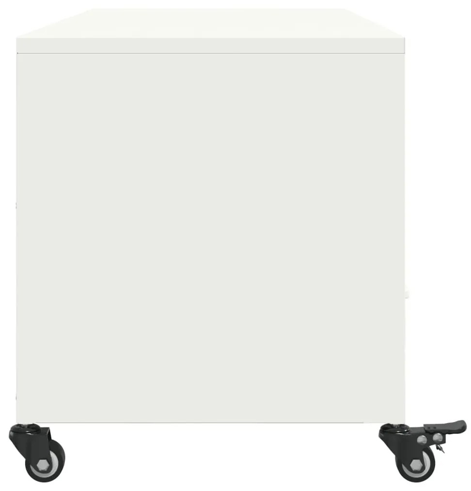 fehér acél TV-szekrény 100,5 x 39 x 43,5 cm