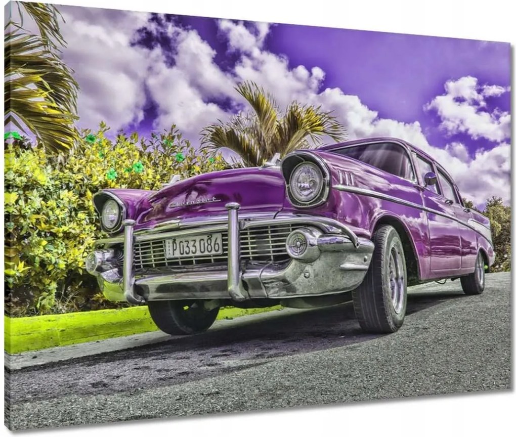 Vászonkép 80x60 Lila Chevrolet