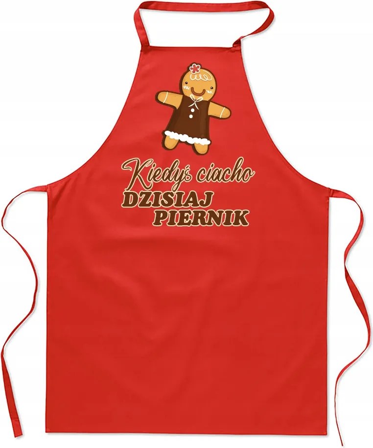 Konyhai Kötény piros Születésnap Régen Sütemény Ajándék FA_718_cw