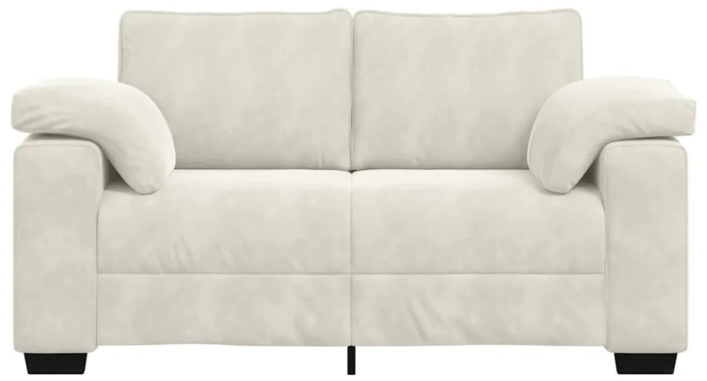 vidaXL krém bársony loveseat kanapé 120 cm