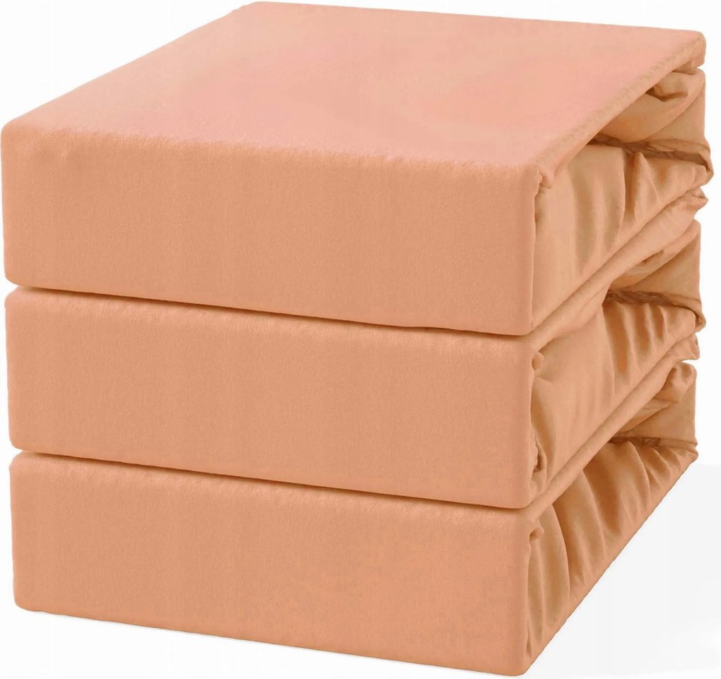 Gumis lepedő 200x220 Frottír Lazac