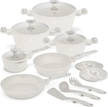 BerlingerHaus 15 részes edénykészlet Sahara Marble Collection (BH/8401)