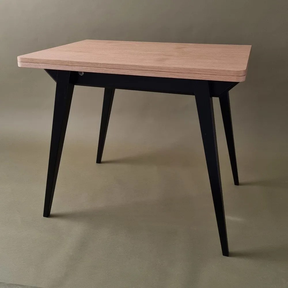 Bővíthető étkezőasztal kőrisfa dekoros asztallappal 65x90 cm Envelope – Ragaba