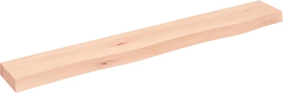 vidaXL kezeletlen tömör tölgyfa fali polc 80x10x4 cm
