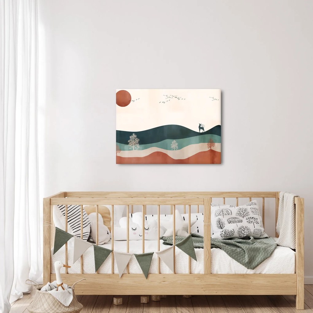 Kép - Illusztrált tájkép (70x50 cm)