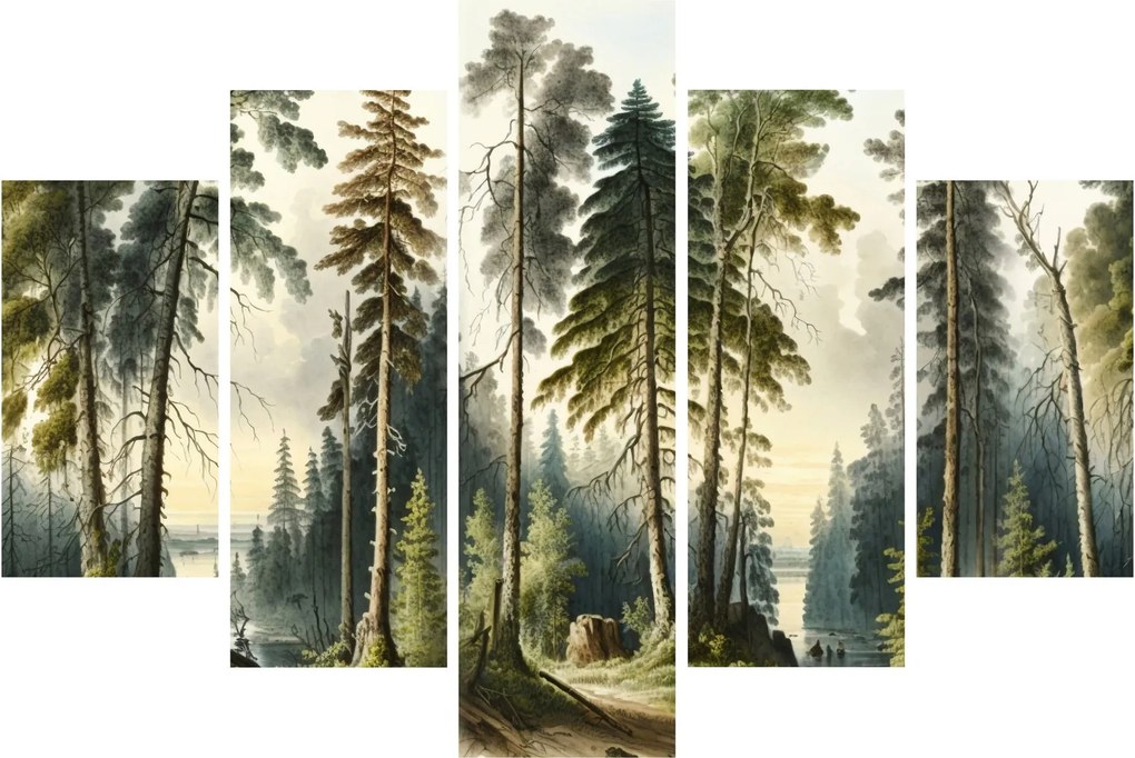 Kép - Szüreti táj az erdők (150x105 cm)