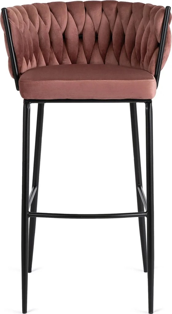 Bárszék rózsaszín bársony, FLORES