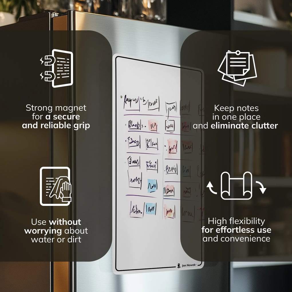 MAGNETO FLIPCHART nagyméretű mágneses flipchart tábla, 400 x 800 mm, 2 darab