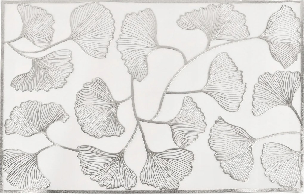 Asztali alátét Ezüst Pipacs 45x30 cm elegáns asztali szőnyeg