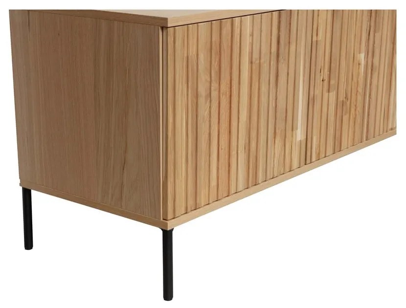 Natúr színű TV-állvány tölgyfa dekorral 150x56x44 cm Gravure – WOOOD