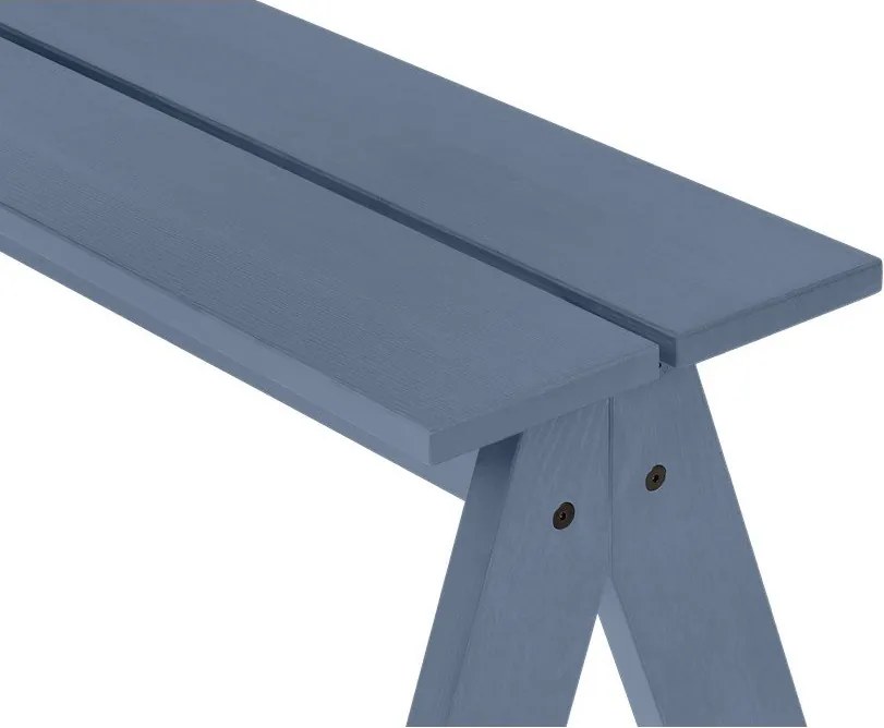 Kék tömörfa kerti pad Navo – noo.ma