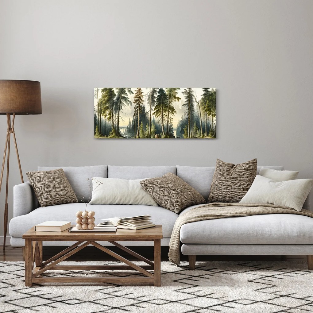 Kép - Szüreti táj az erdők (120x50 cm)