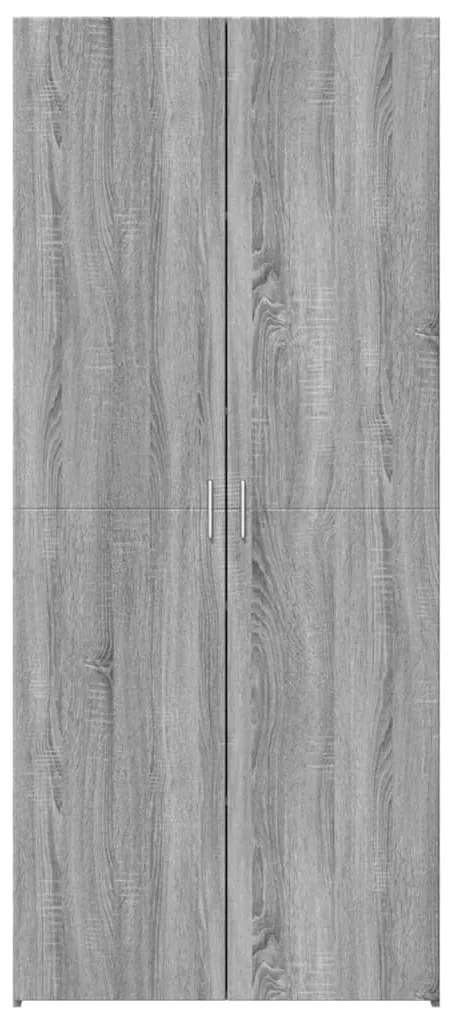 szürke sonoma szerelt fa magasszekrény 80 x 42,5 x 185 cm