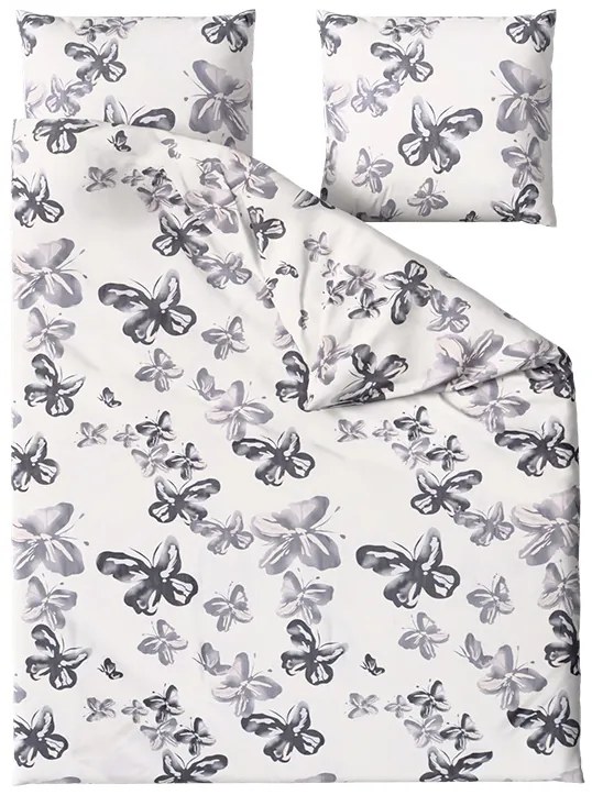 BLACK BUTTERFLY krém mikroszálas ágyneműhuzat Ágyneműhuzat mérete: 2 db 70 x 80 cm | 160 x 200 cm