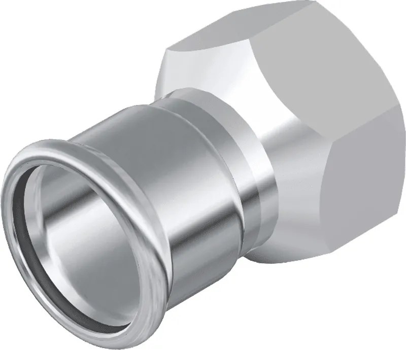 FixTrend Inox press belső menetes átmeneti idom, 35mmx5/4”B