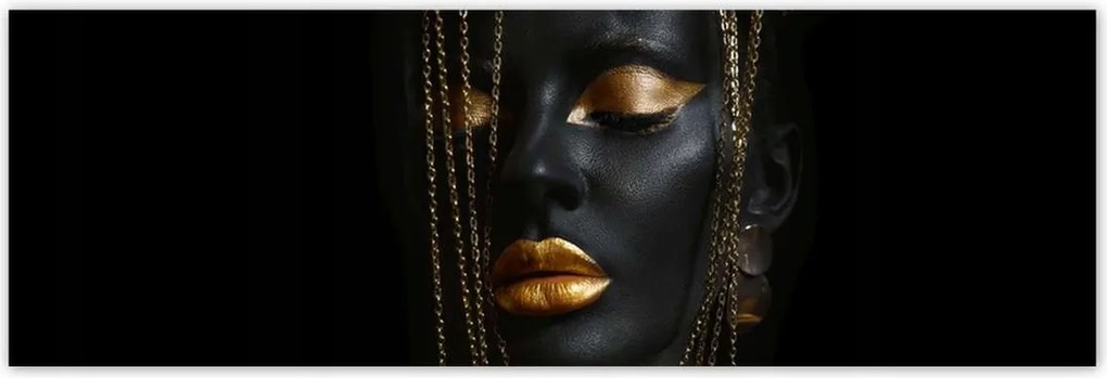 Poszterek 200x66 Arany ékszerek az arcon