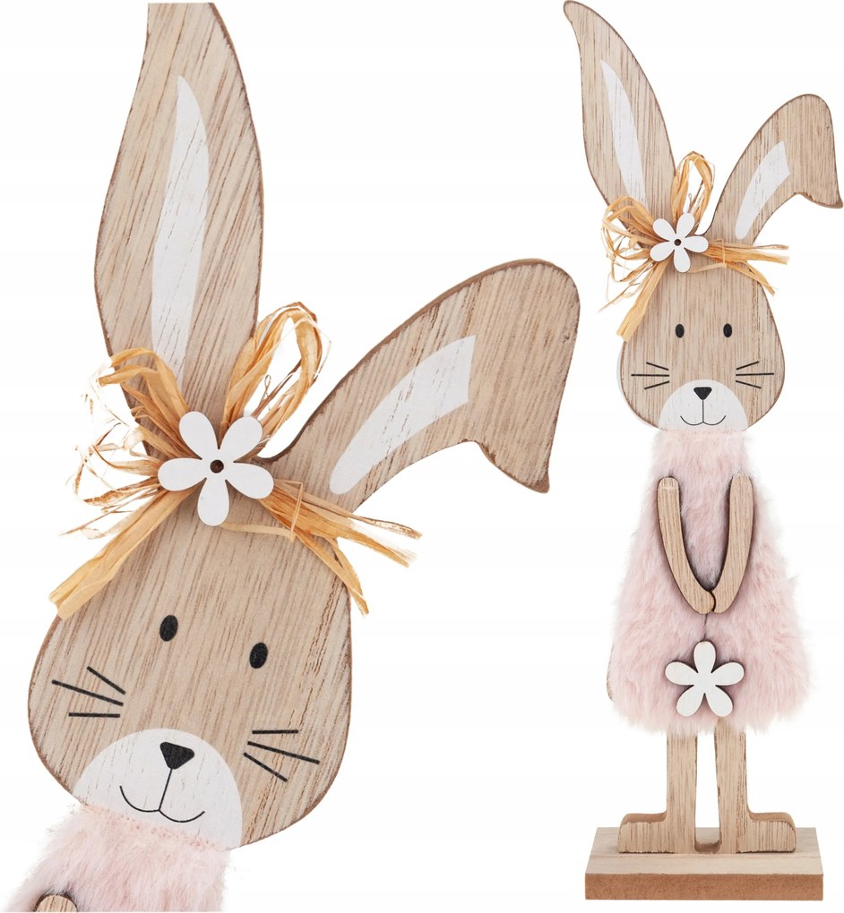 Húsvéti Nyuszi Fa Figura Dekoráció Húsvéti Nyuszi