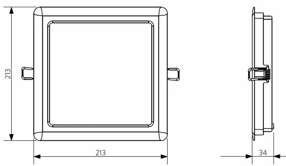 Opple 26667 - LED Fürdőszobai beépíthető lámpa LED/24W/230V 4000K IP44
