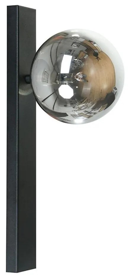 Zuma Line 1218 - Fali lámpa SERENITY 1xG9/8W/230V fekete/füstös fekete