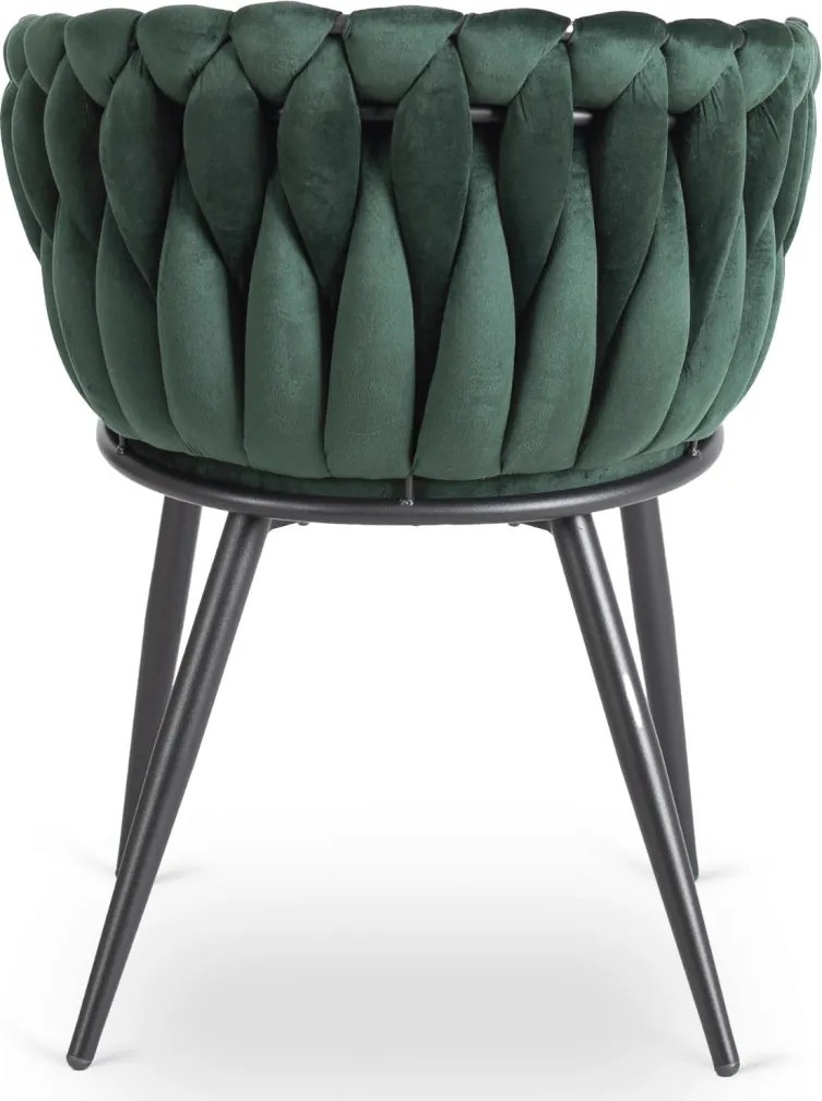 Zöld Bársony Étkezőszék ELENA