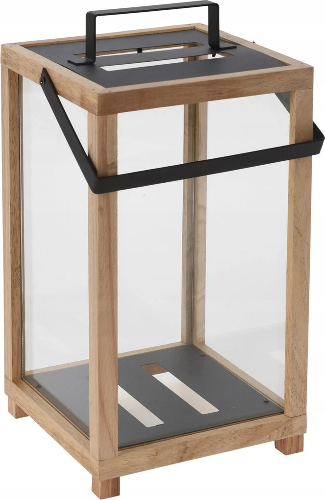 Dekorációs Lámpa Fa Lampion 43CM