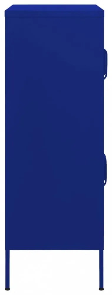 tengerészkék acél tárolószekrény 80 x 35 x 101,5 cm
