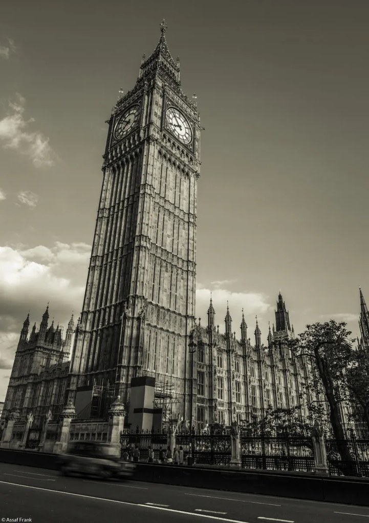 Poszter 21x29,7cm Híres Big ben Westminsterben, Assaf Frank