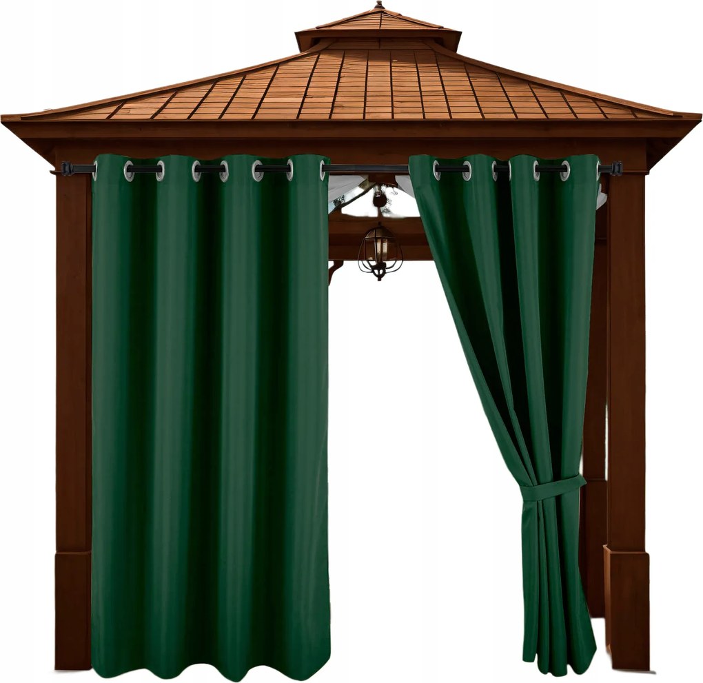 Terasz Függöny Zöld Kerti Erkély 150x200 cm Vízálló