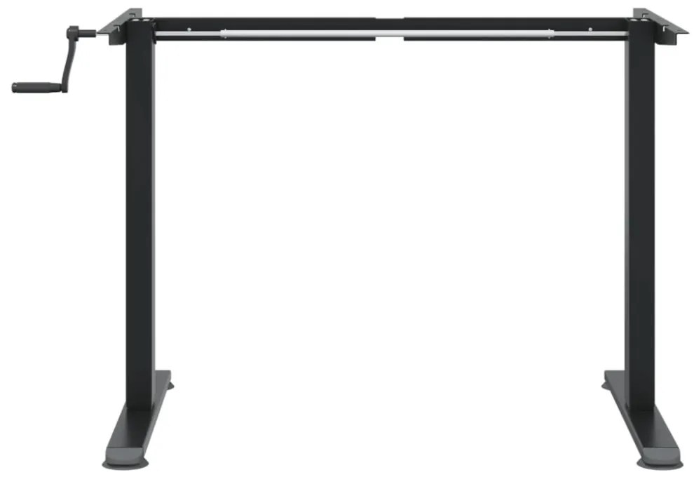 fekete acél állóasztalváz (94-135) x 60 x (70-114) cm
