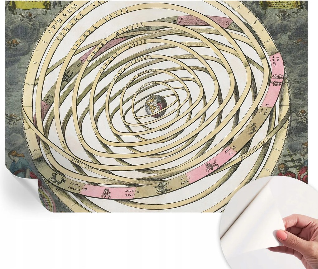 Dekoratív Öntapadós Tapéta Divatos Minták Kozmikus spirál 208x146 cm