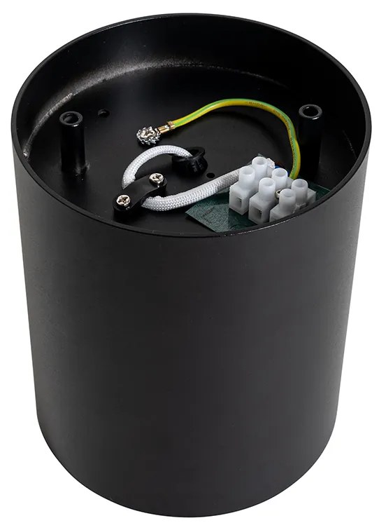 Modern fekete forgatható és dönthető mennyezeti reflektor AR70 - Rondoo Up