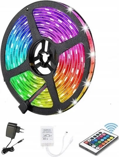 Prémium Rgb Led szalag 5m – változtatható színek fehér, IP65 vízálló