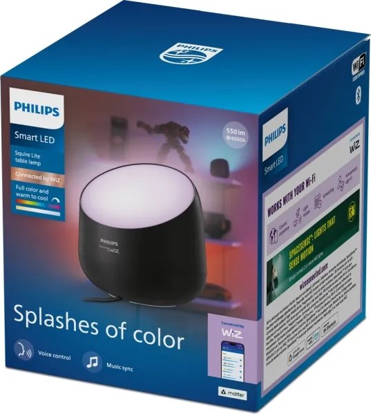 Philips -LED RGB+TW dimmelhető SMART asztali lámpa LED/9W/230V 2200-6500K Wi-Fi