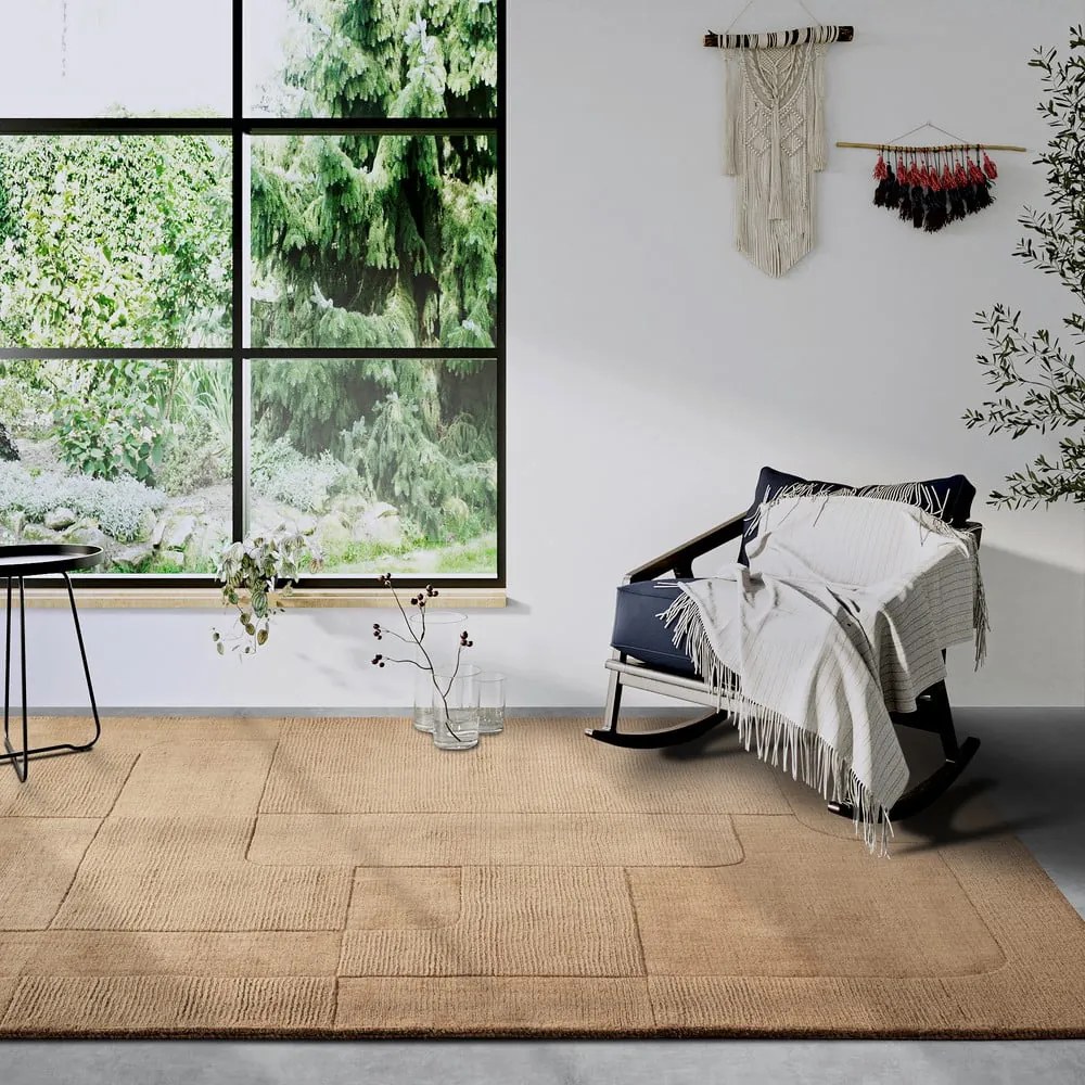 Bézs kézi szövésű gyapjú szőnyeg 160x230 cm Charlotte – Villeroy&Boch