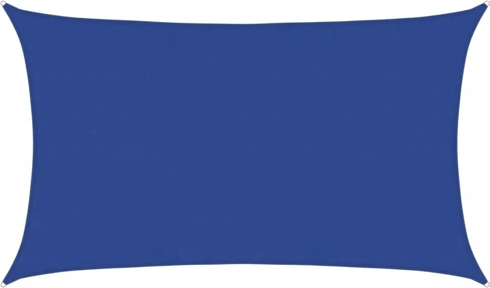 vidaXL kék négyszögletű HDPE napvitorla 160 g/m² 5x8 m