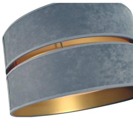 Duolla - Csillár zsinóron DUO 1xE27/15W/230V átm. 40 cm szürke