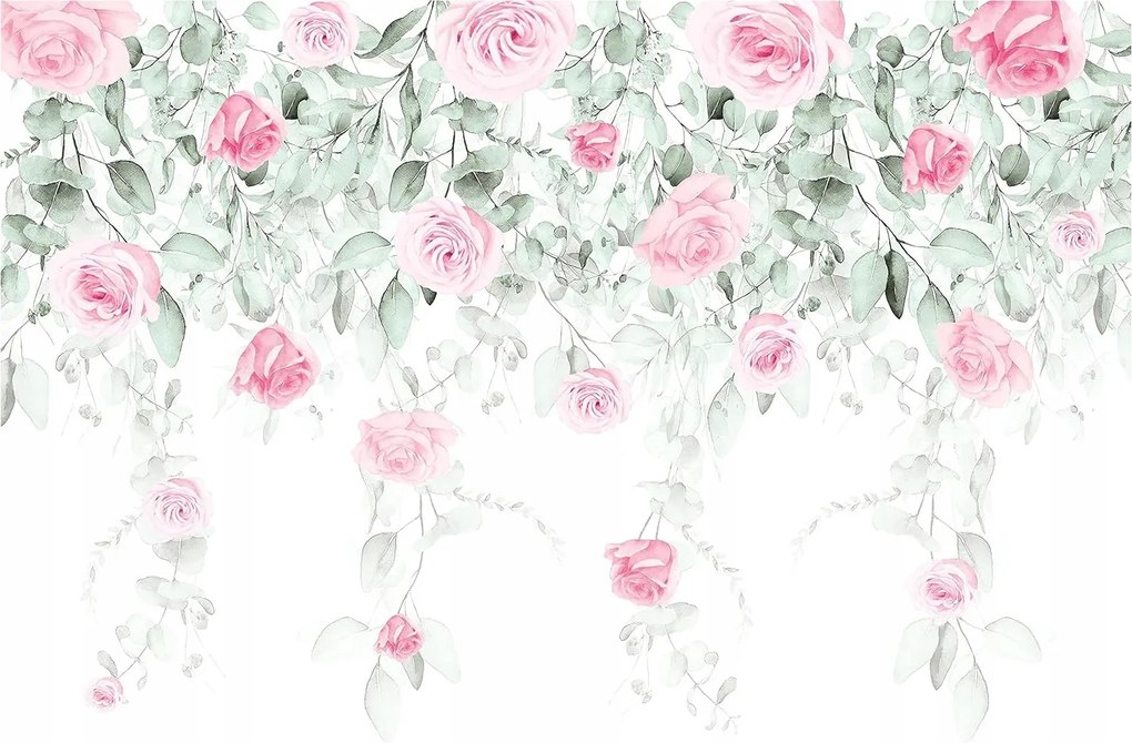 Fotótapéta Rózsa Shabby Chic Provence Éden csokor hálószoba 250x175 +ragasztó