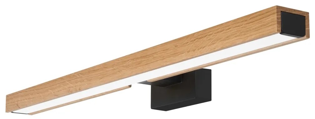 Brilagi-LED Fürdőszobai tükörmegvilágítás WOODY MIRROR LED/12W/230V IP44 tölgy/fekete